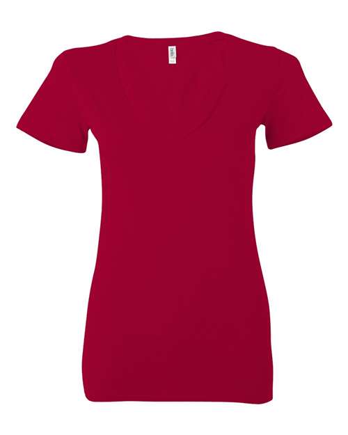 BELLA + CANVAS Women’s Jersey Deep V-Neck Tee - BELLA + CANVAS 6035