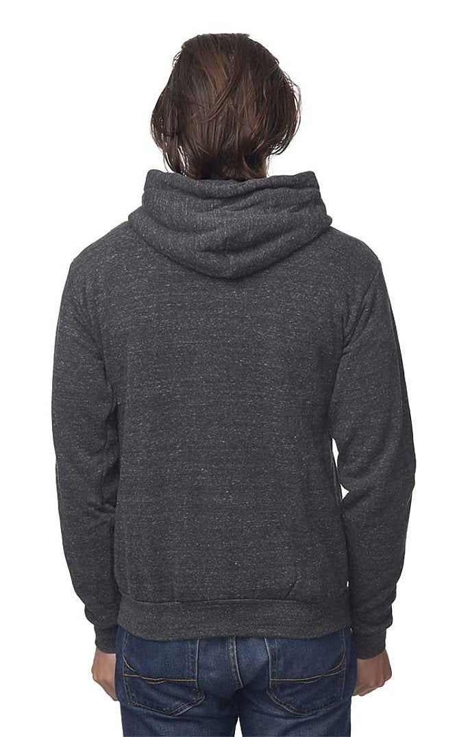 Royal Apparel 37050 Unisex eco Triblend Fleece Full Zip Hoodie - Eco Tri Charcoal