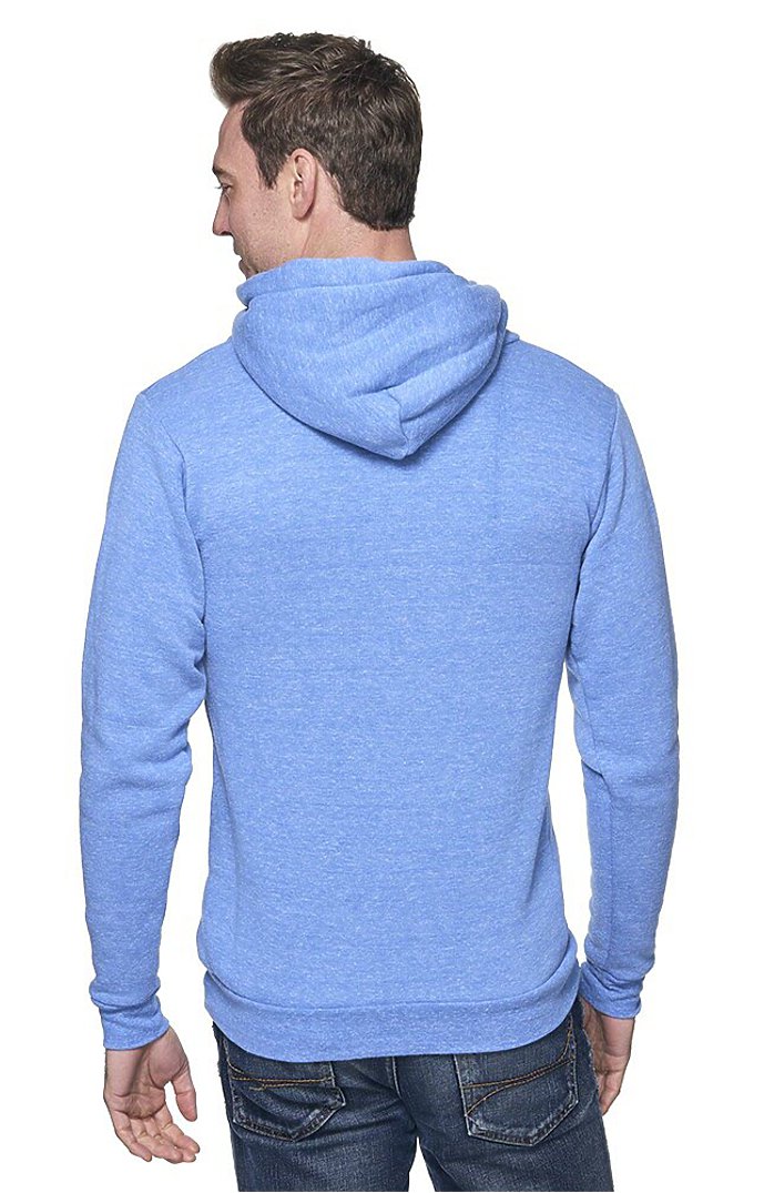 Royal Apparel 37055 Unisex eco Triblend Fleece Pullover Hoodie - Eco Tri Royal