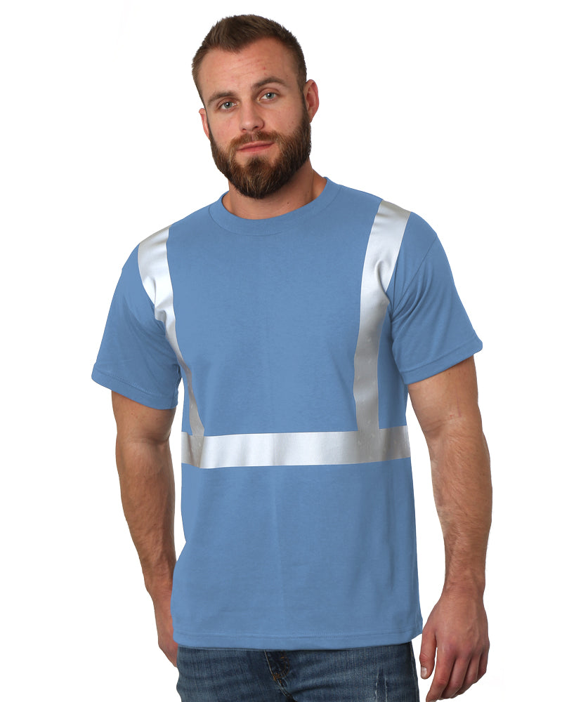 Bayside Unisex USA-Made High Visibility T-Shirt - Carolina Blue - Bayside 3751