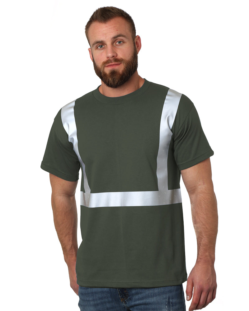 Bayside Unisex USA-Made High Visibility T-Shirt - Tobacco - Bayside 3751