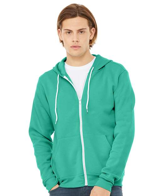 BELLA + CANVAS Unisex Sponge Fleece Full-Zip Hoodie Sweatshirt - BELLA + CANVAS 3739