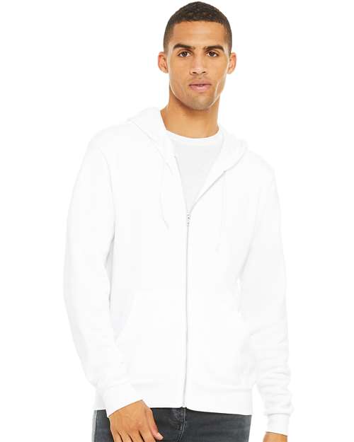 Bella + Canvas 3739 Unisex Sponge Fleece Full-Zip Hoodie Sweatshirt
