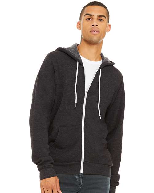 BELLA + CANVAS Unisex Sponge Fleece Full-Zip Hoodie Sweatshirt - BELLA + CANVAS 3739