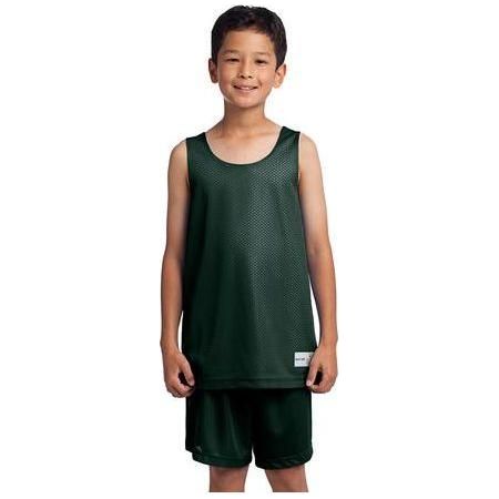 Youth PosiCharge Classic Mesh Reversible Tank DRI-EQUIP Youth Medium Forest Green