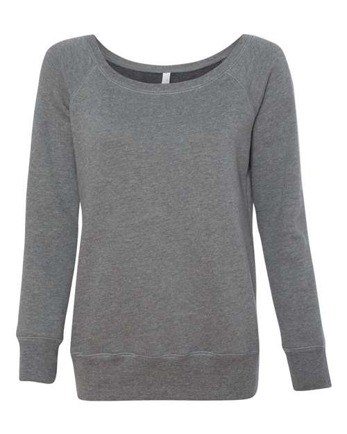 Bella + Canvas 7501 Women’s Sponge Fleece Wide Neck Sweatshirt