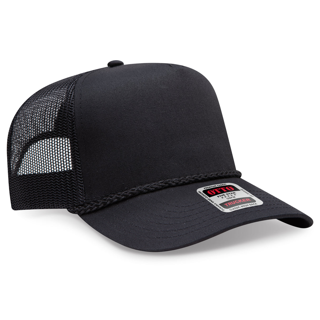 OTTO CAP® 5 Panel Mid Profile Mesh Back Trucker Hat OTTO 39-071