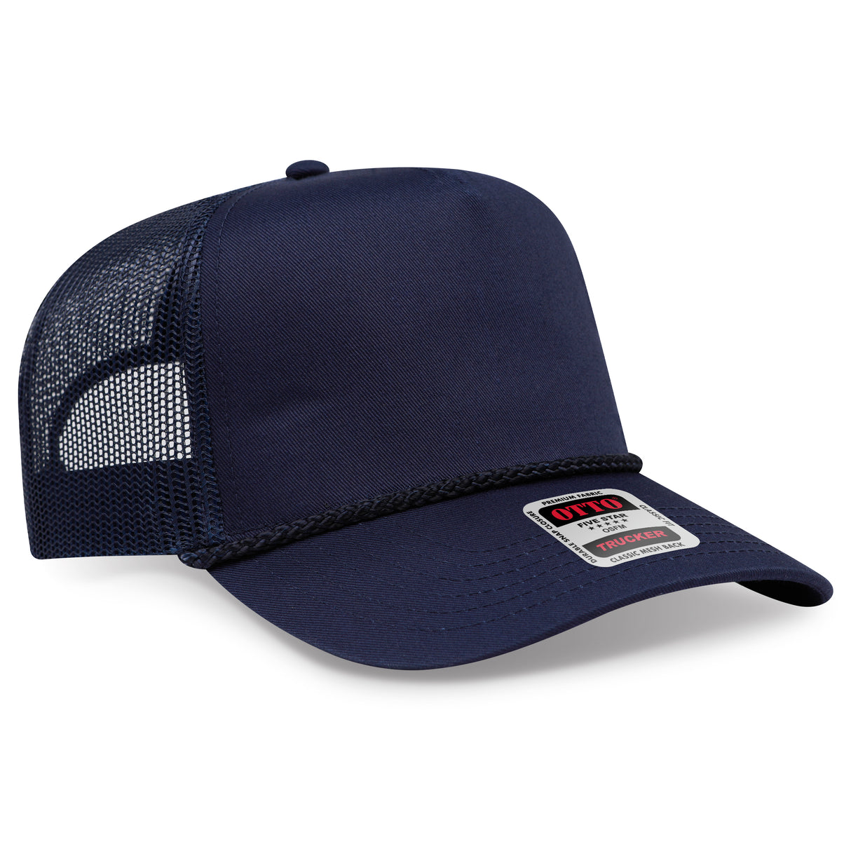 OTTO CAP® 5 Panel Mid Profile Mesh Back Trucker Hat OTTO 39-071