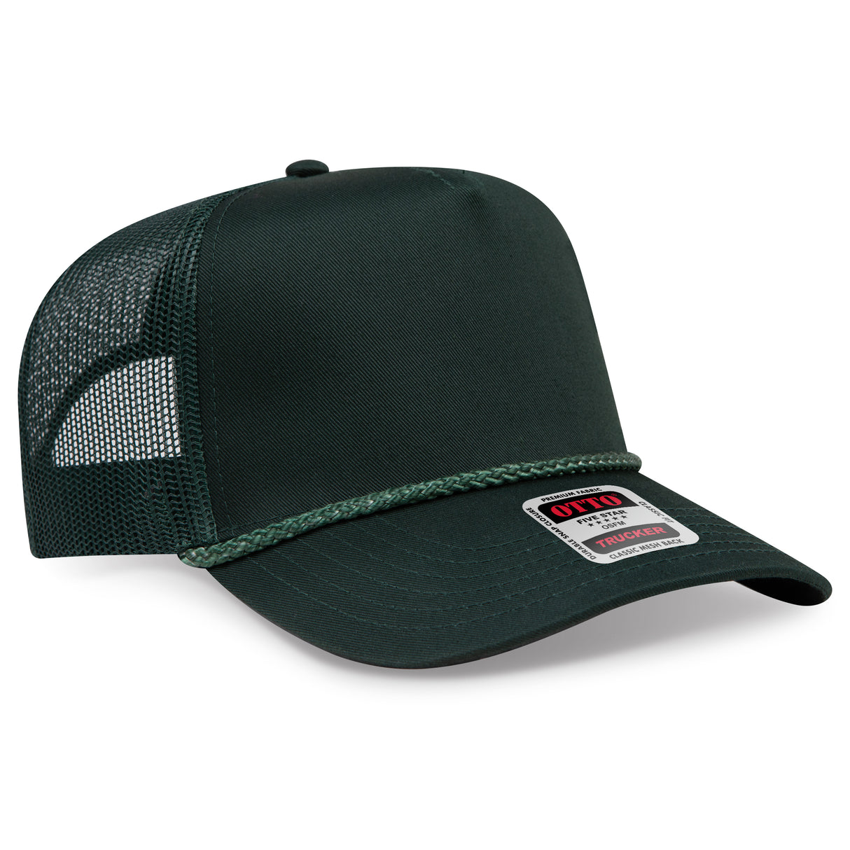 OTTO CAP® 5 Panel Mid Profile Mesh Back Trucker Hat OTTO 39-071