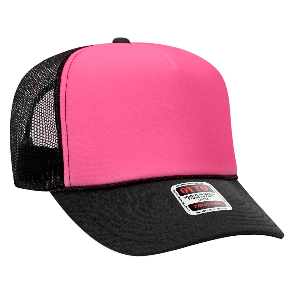 OTTO CAP® 5 Panel High Crown Mesh Back Trucker Hat OTTO 39-165