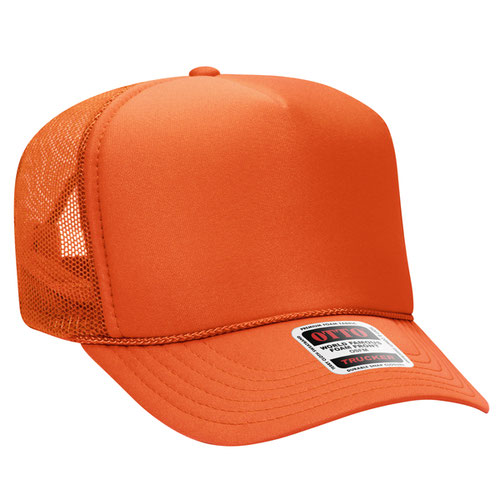 OTTO CAP 5 Panel High Crown Mesh Back Trucker Hat OTTO 39-165