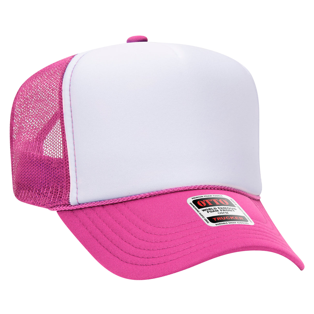 OTTO CAPĀ® 5 Panel High Crown Mesh Back Trucker Hat OTTO 39-165