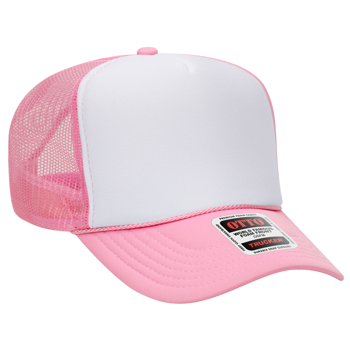 OTTO CAP® 5 Panel High Crown Mesh Back Trucker Hat OTTO 39-165