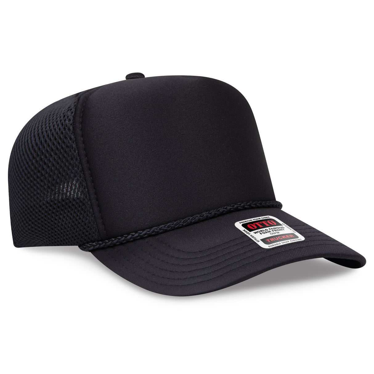 OTTO CAP® 5 Panel High Crown Air Mesh Back Trucker Hat OTTO 39-166