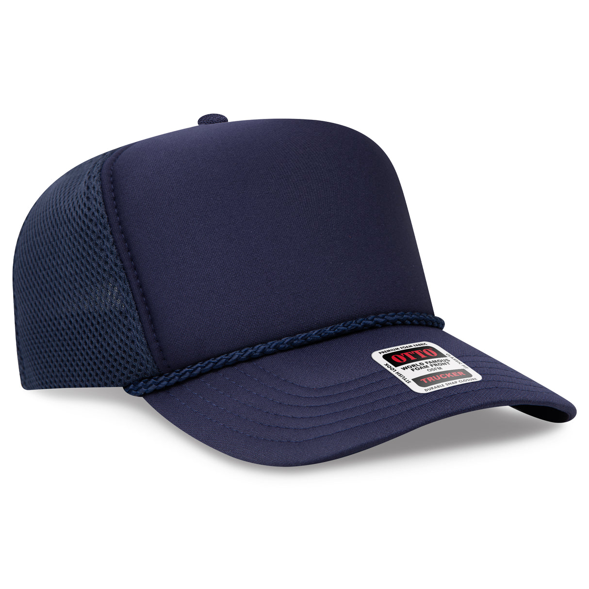 OTTO CAP® 5 Panel High Crown Air Mesh Back Trucker Hat OTTO 39-166