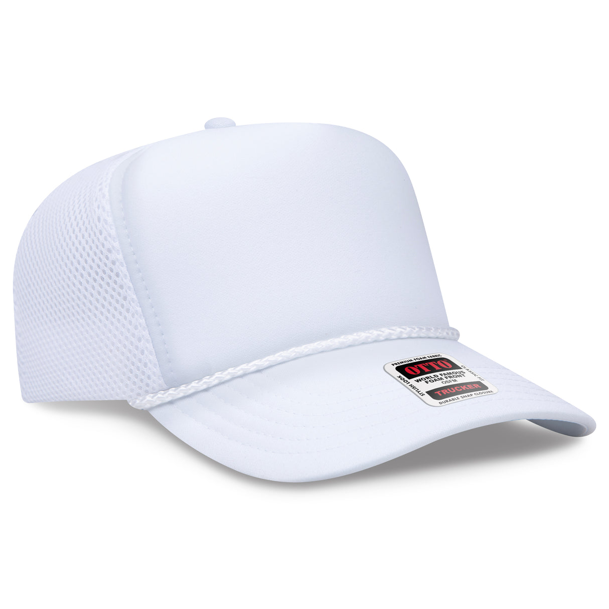 OTTO CAP® 5 Panel High Crown Air Mesh Back Trucker Hat OTTO 39-166