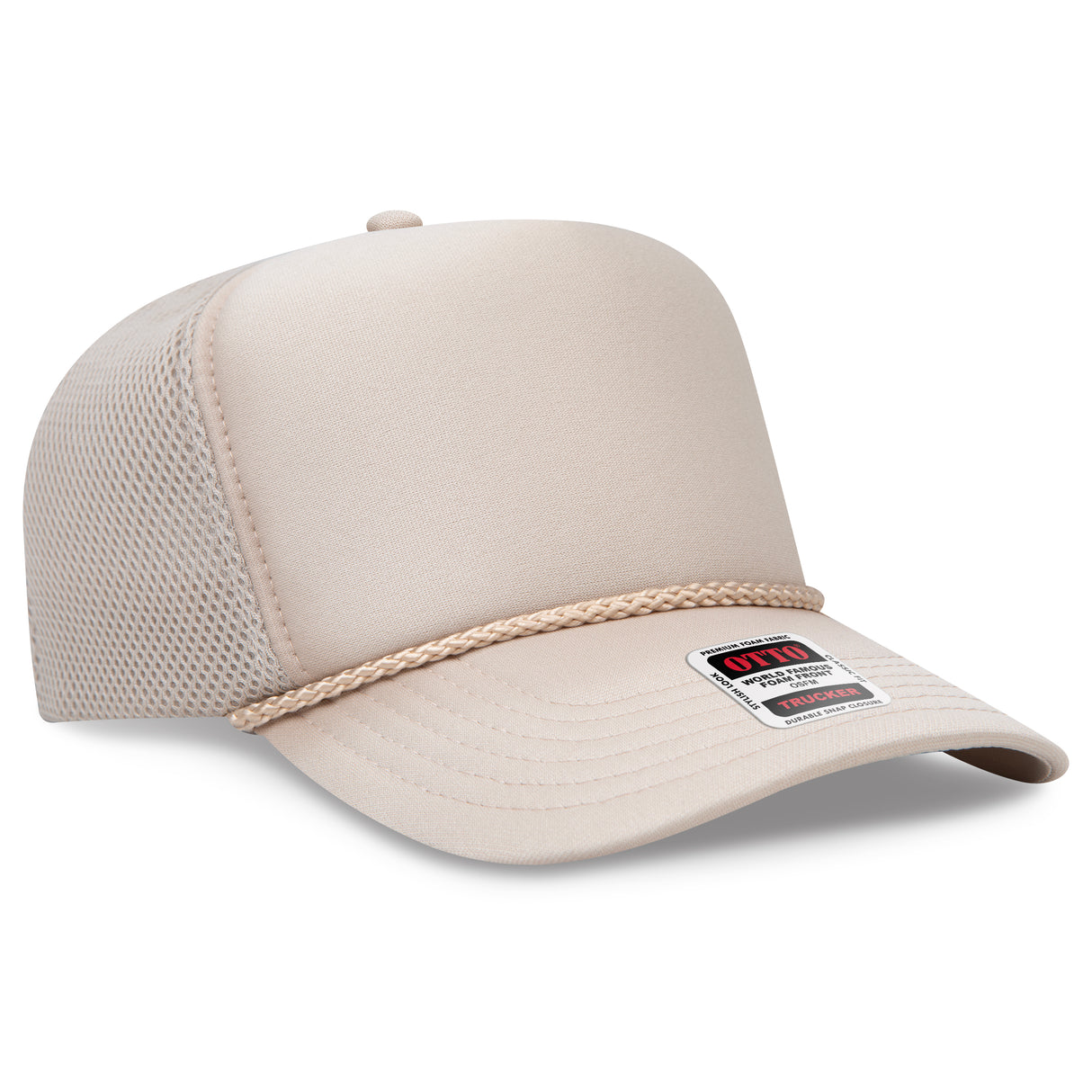OTTO CAP® 5 Panel High Crown Air Mesh Back Trucker Hat OTTO 39-166