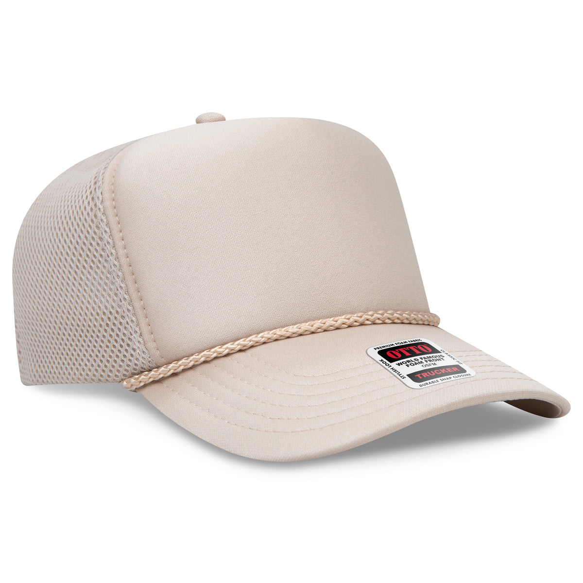 OTTO CAP® 5 Panel High Crown Air Mesh Back Trucker Hat OTTO 39-166