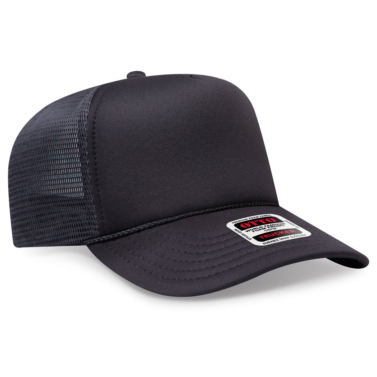 OTTO CAP® OTTO COMFY FIT® 5 Panel High Crown Mesh Back Trucker Hat OTTO 39-167