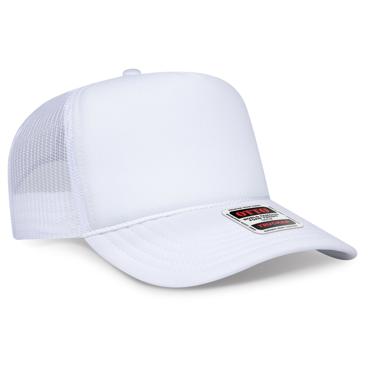 OTTO CAP 5 Panel High Crown Mesh Back Trucker Hat OTTO 3932-1
