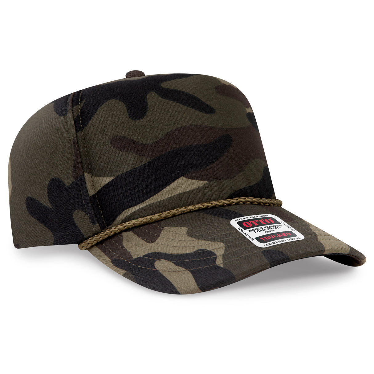 OTTO CAP® 5 Panel High Crown Full Foam Cap OTTO 394-1