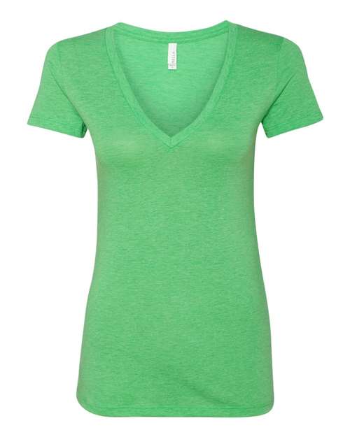 BELLA + CANVAS Women’s Triblend Deep V-Neck Tee - BELLA + CANVAS 8435