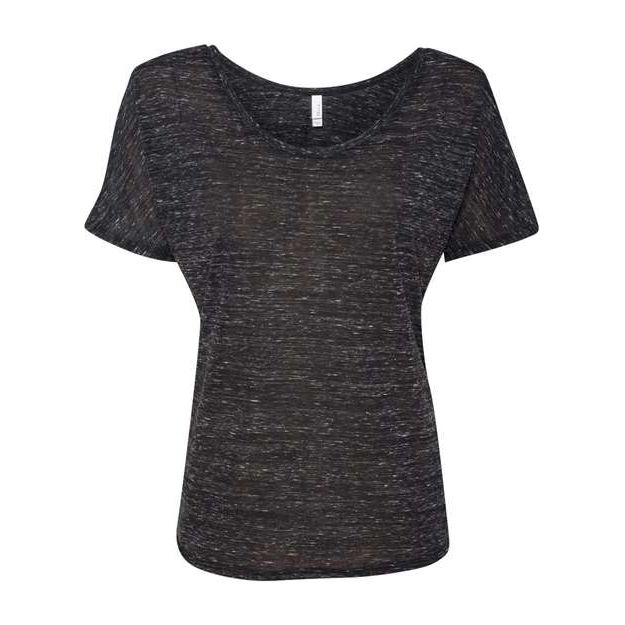 BELLA + CANVAS Women’s Slouchy Tee - BELLA + CANVAS 8816 BELLA + CANVAS Black Marble S