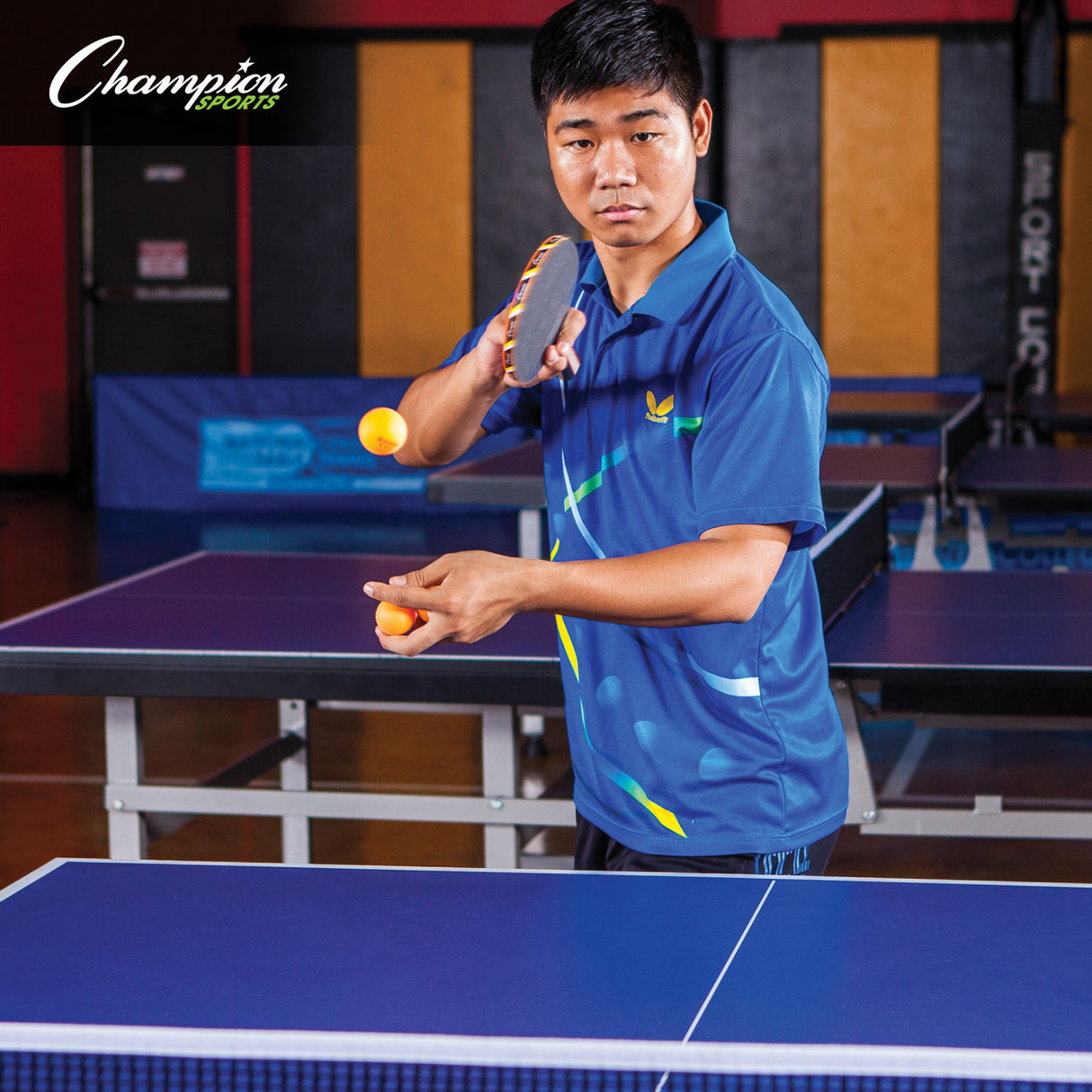Champion Sports 3-STAR TOURNAMENT TABLE TENNIS BALLS WHITE, PACK OF 6