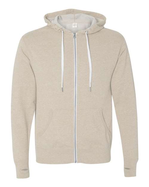 Independent Trading Co. Unisex Heathered French Terry Full-Zip Hooded Sweatshirt - Independent Trading Co. PRM90HTZ
