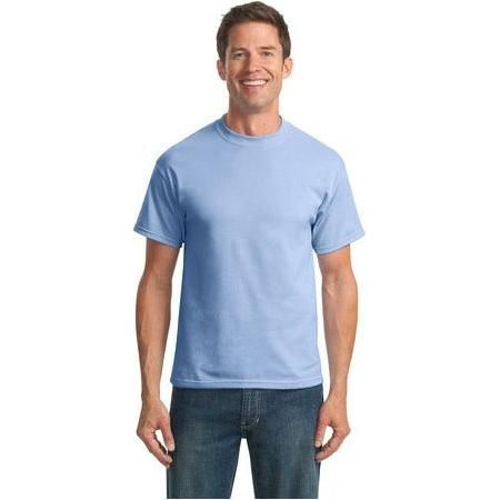 Mens Tall 50/50 Cotton/Poly T-Shirts Joe's USA Large Tall Light Blue