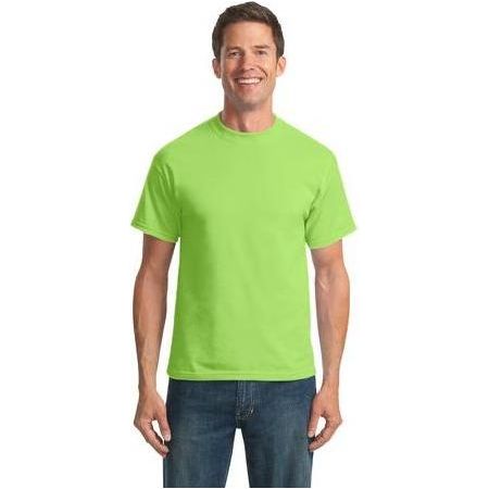 Mens Tall 50/50 Cotton/Poly T-Shirts Joe's USA Large Tall Lime Green