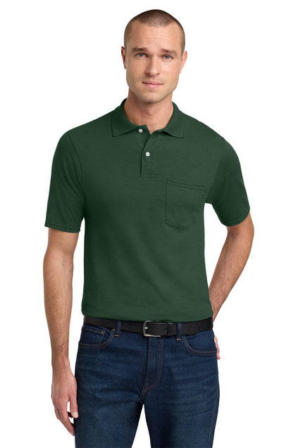 Joe's USA Men's 50/50 Jersey Knit Polo with a Pocket