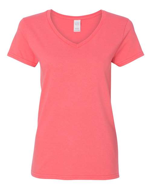 Gildan Women's Heavy Cotton™ V-Neck T-Shirt - Gildan 5V00L