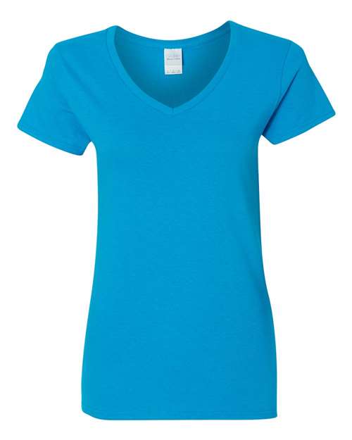 Gildan Women's Heavy Cotton™ V-Neck T-Shirt - Gildan 5V00L