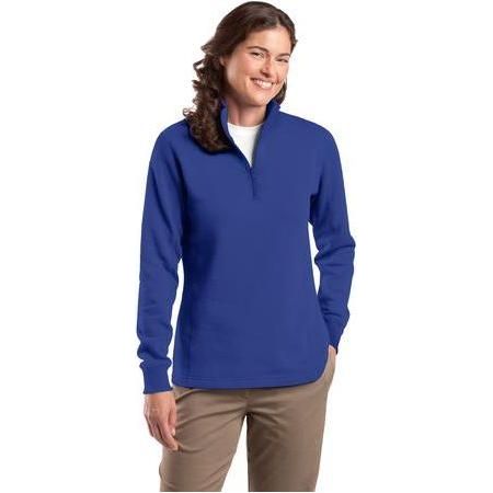 Ladies 1/4-Zip Sweatshirt DRI-EQUIP X-Small True Royal