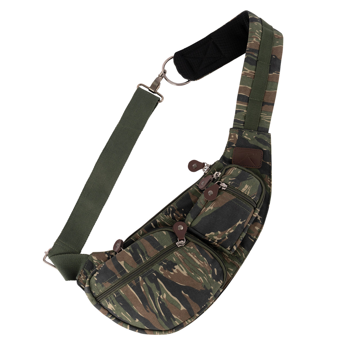 Rothco Crossbody Canvas Sling Bag Tiger Stripe Camo
