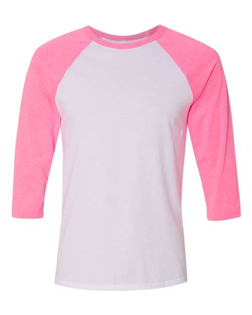BELLA + CANVAS Unisex Three-Quarter Sleeve Baseball Tee - BELLA + CANVAS 3200