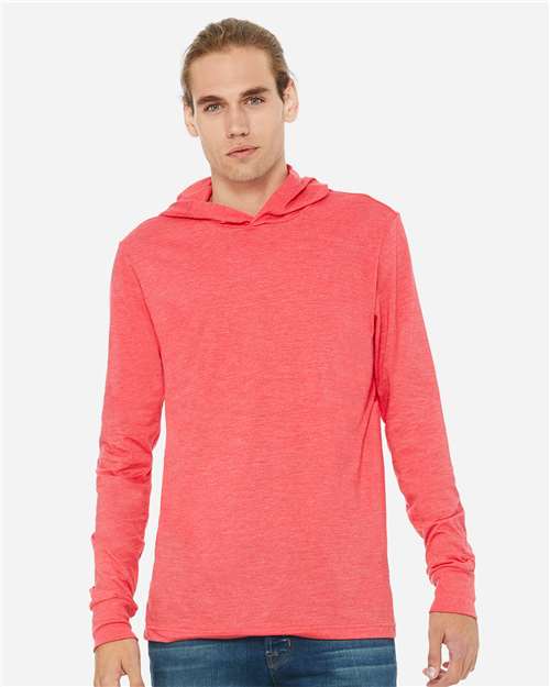 BELLA + CANVAS Unisex Jersey Hooded Long Sleeve Tee - BELLA + CANVAS 3512