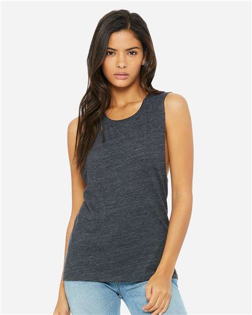 BELLA + CANVAS Women's Flowy Scoop Muscle Tank - BELLA + CANVAS 8803