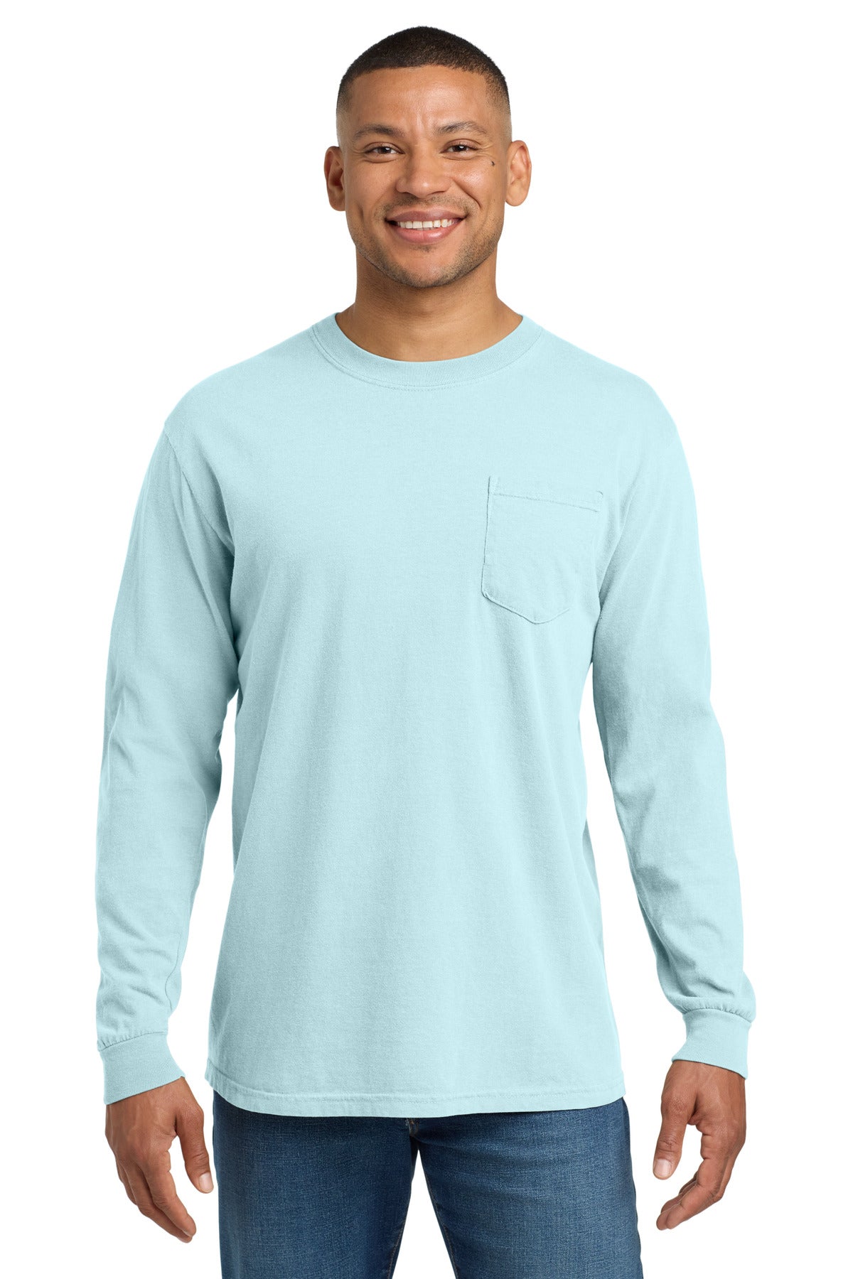 Comfort Colors 4410 Heavyweight Ring Spun Long Sleeve Pocket Tee