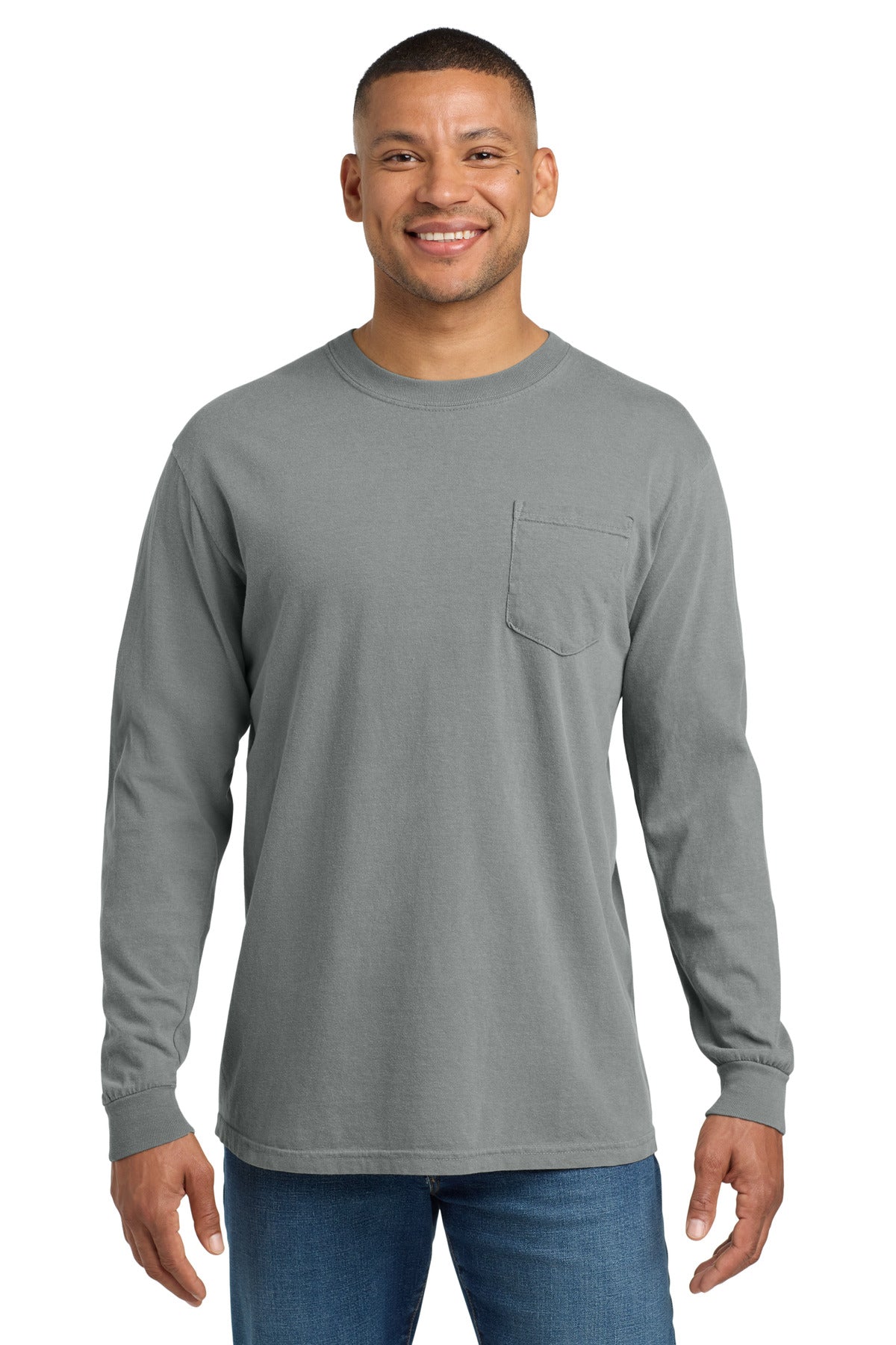COMFORT COLORS ® Heavyweight Ring Spun Long Sleeve Pocket Tee. 4410 - Comfort Colors 4410