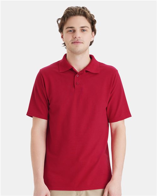 Hanes Men's Piqué Polo - Hanes 055P