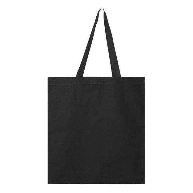 Q-Tees Promotional Tote - Q-Tees Q800 Q-Tees Black One Size
