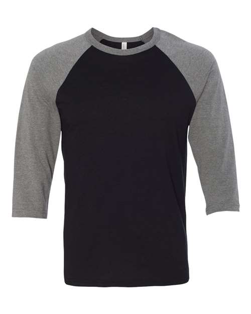 BELLA + CANVAS Unisex Three-Quarter Sleeve Baseball Tee - BELLA + CANVAS 3200
