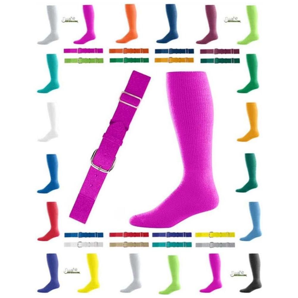 Adult Baseball Belt And Sock Combo - Hot Pink Joe's USA