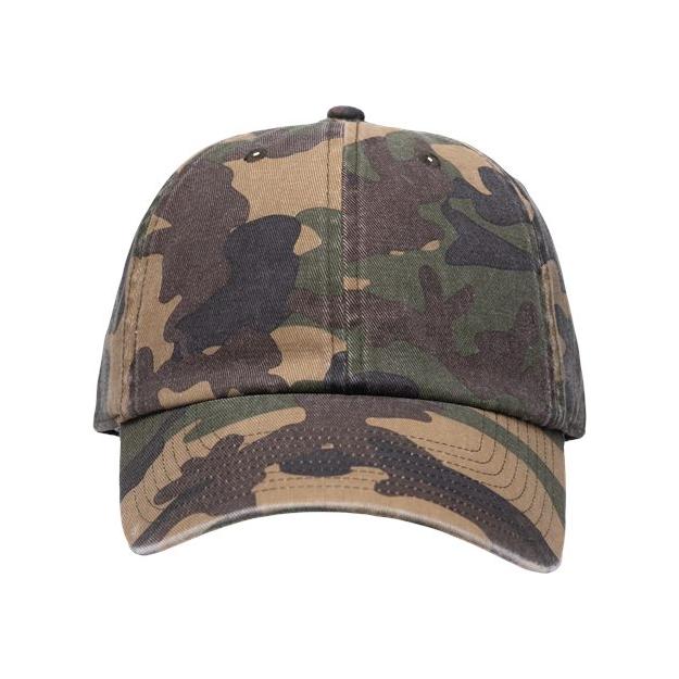 47 Brand Clean Up Cap - 47 Brand 4700 Camo Green Adjustable Caps