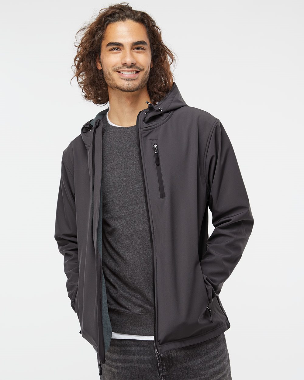 Independent Trading Co. Men's Poly-Tech Soft Shell Jacket - Independent Trading Co. EXP35SSZ