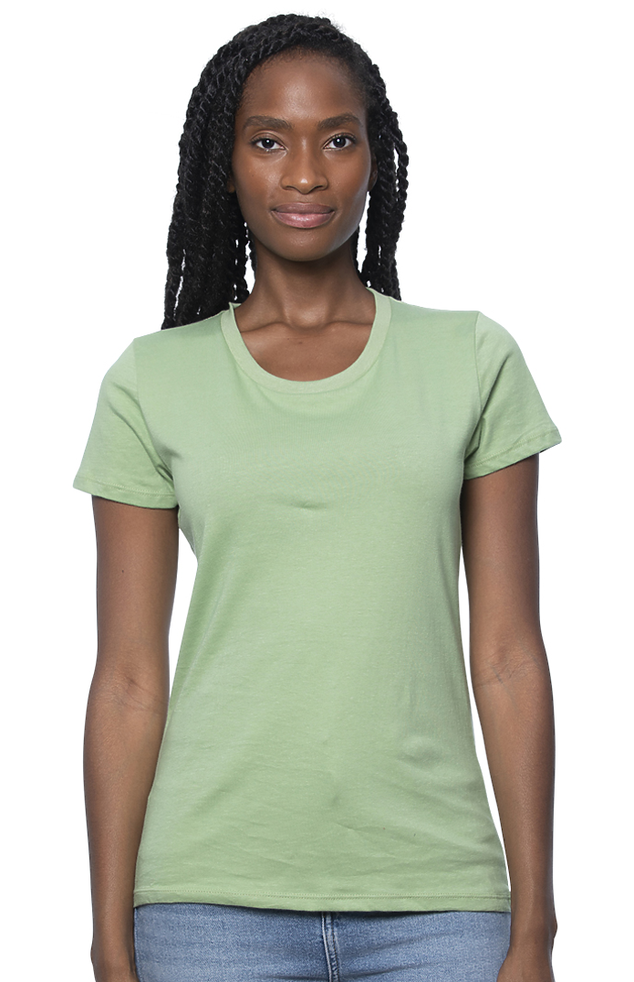 Royal Apparel 5001ORGW Women's Organic Short Sleeve Tee - Avocado