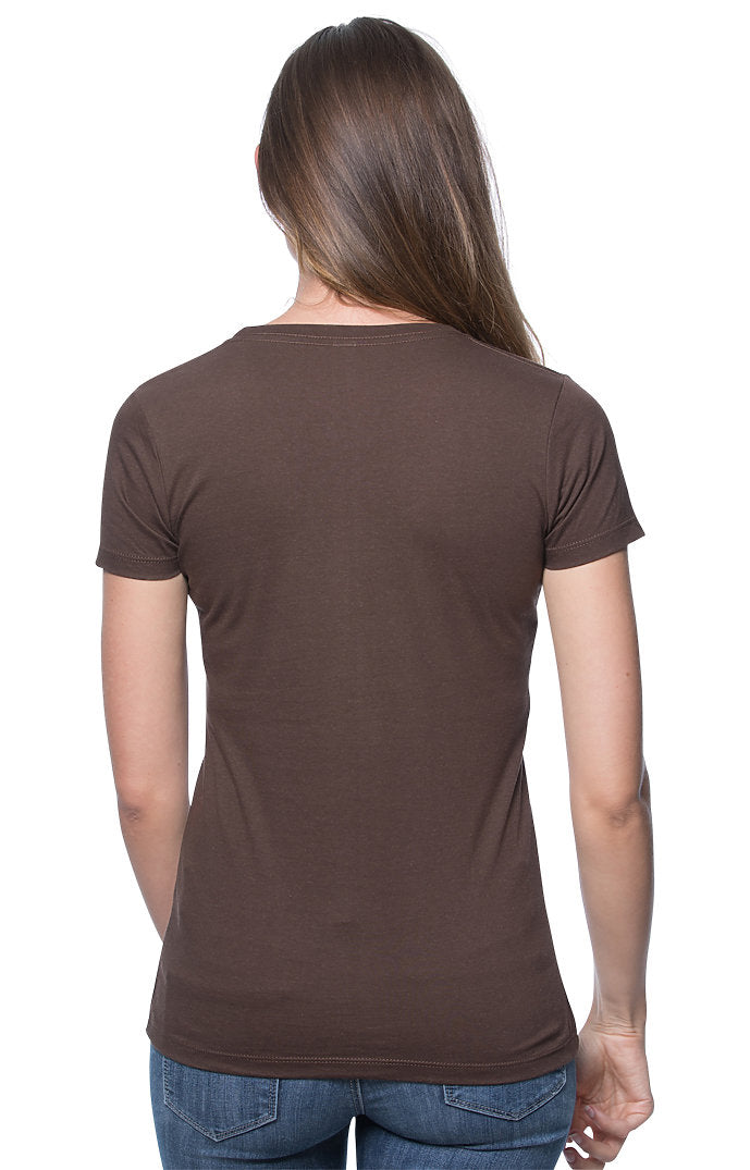 Royal Apparel 5001ORGW Women's Organic Short Sleeve Tee - Bark