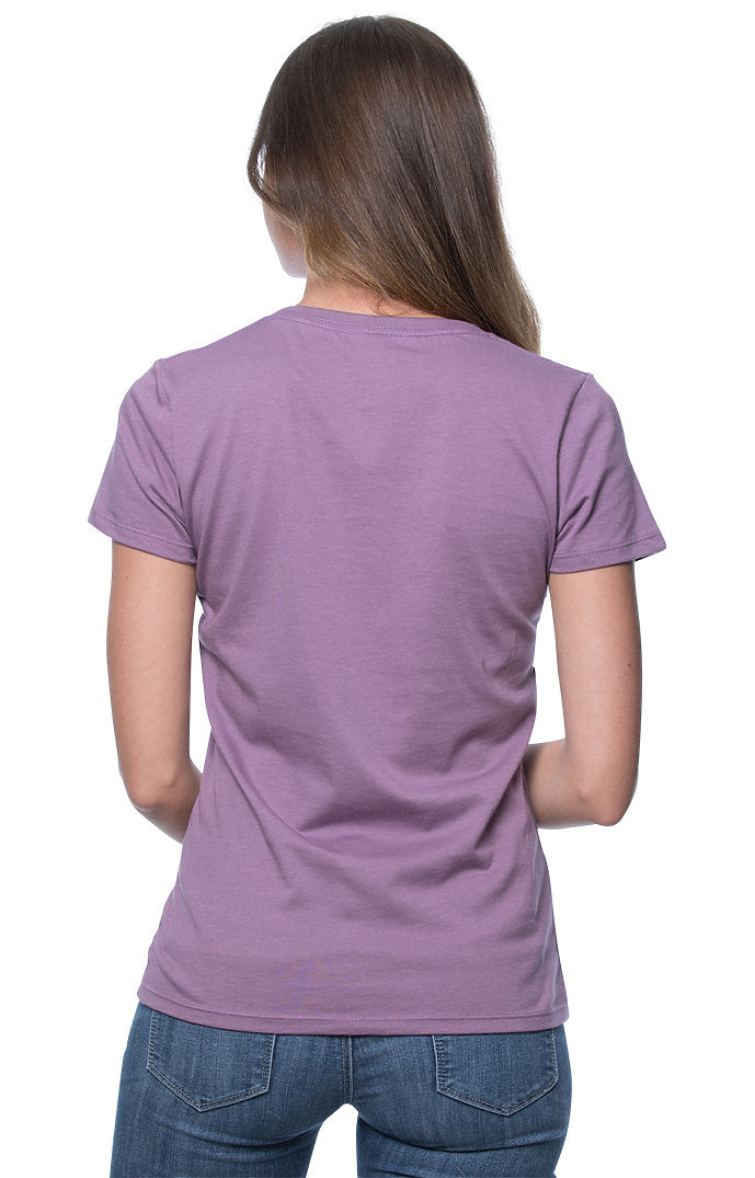 Royal Apparel 5001ORGW Women's Organic Short Sleeve Tee - Eggplant